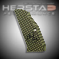 Herstad Performance - CZ Shadow 2 - Thin Flat - Long - Army Green/Black (Black logo)