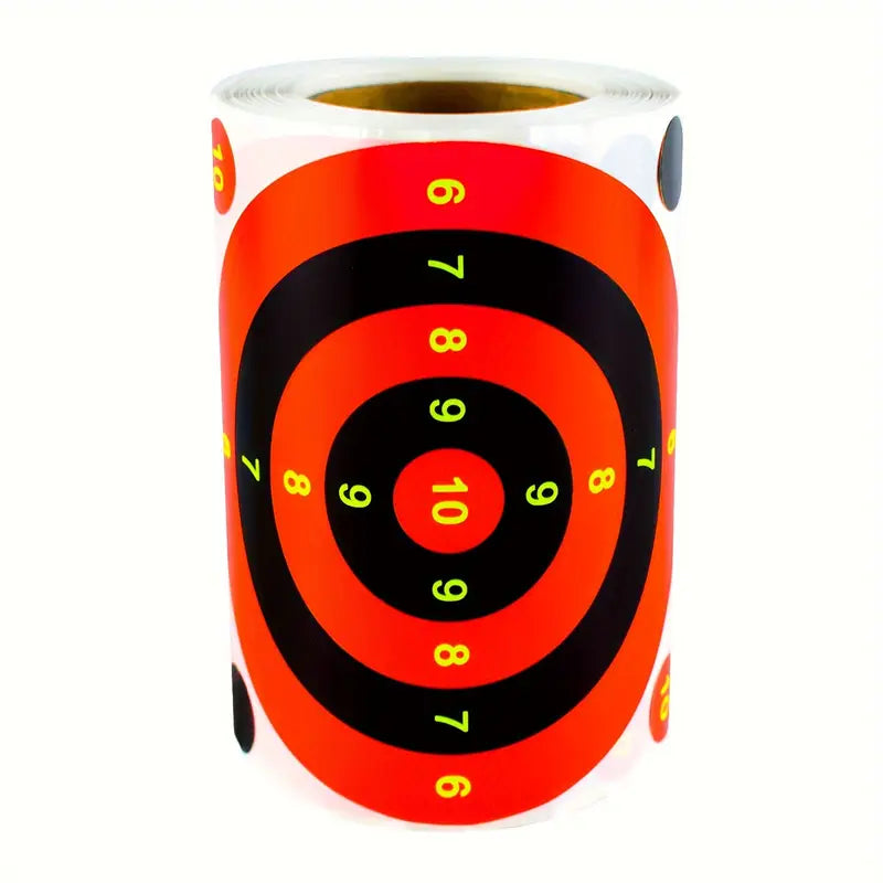 Fluorescent Splatter Target - Circle - Orange - Stor - 100 Pack