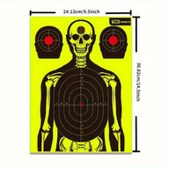 Fluorescent Splatter Target - Skeleton