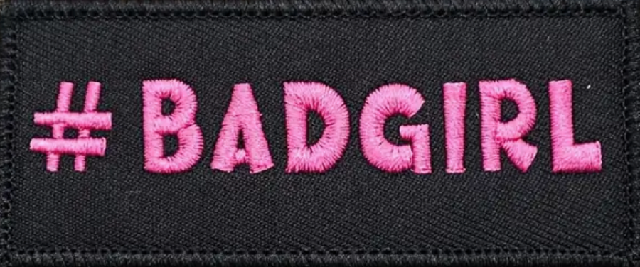 BadGirl - Svart - Rosa - Patch