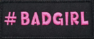 BadGirl - Svart - Rosa - Patch