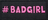 BadGirl - Svart - Rosa - Patch