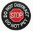 Do not distract - Do not Pet - Röd/Vit/Svart - Patch