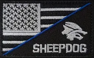 USA - Sheepdog - Svart - Patch