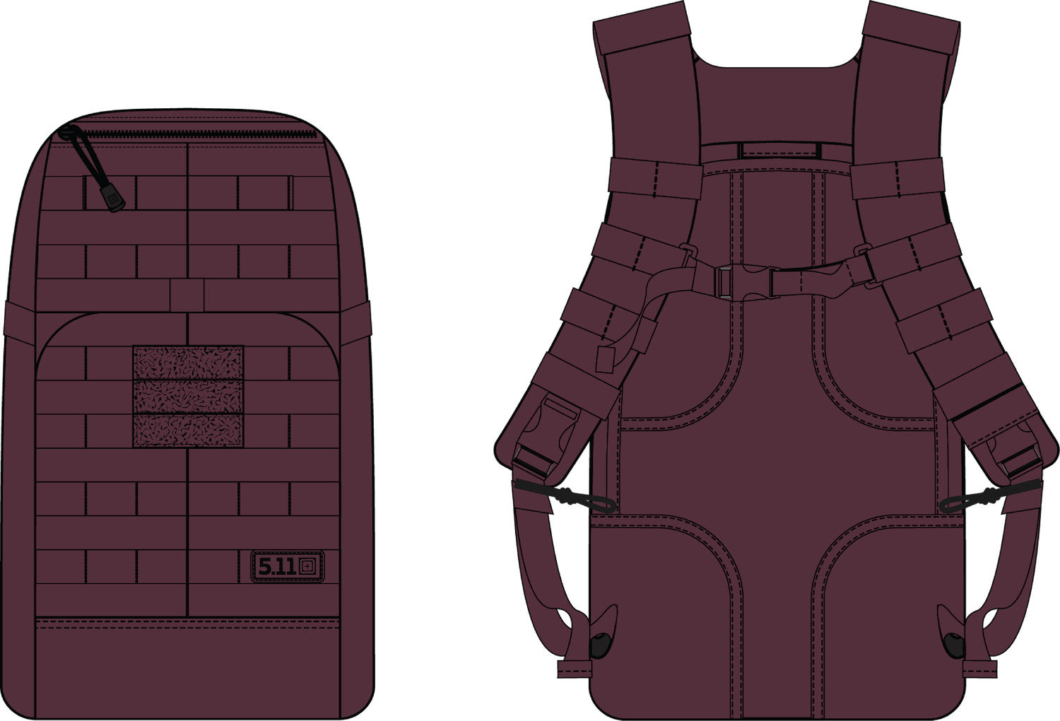 5.11 - Rush12 2.0 - Backpack 24L - Fig (560)