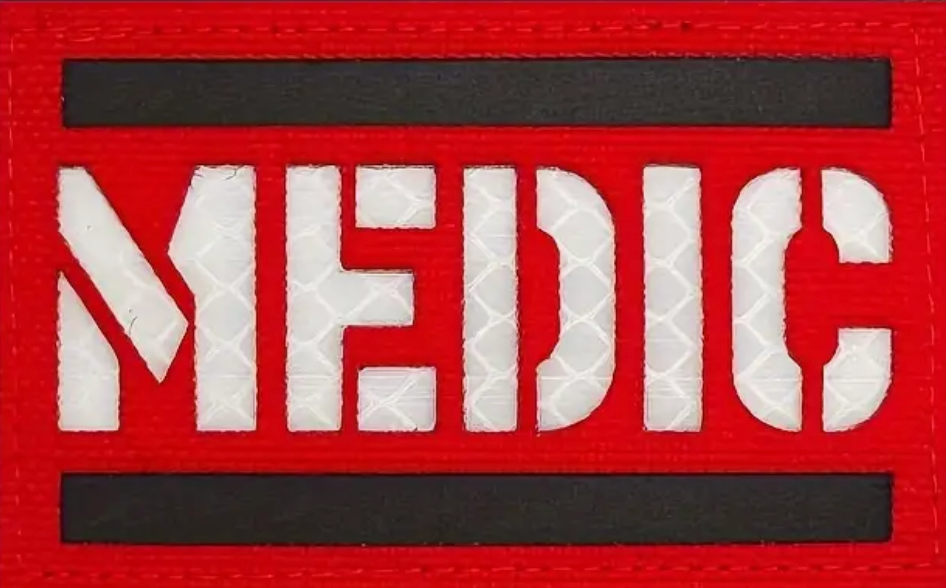 Medic - Röd/Svart - Patch