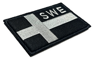 Sweden Flag - Patch - Svart/Grå