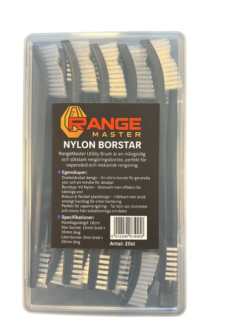 RangeMaster - Utility Brush - Vit Nylon - 20 st