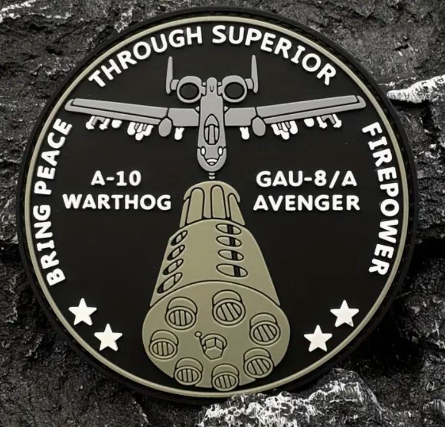 Bring Peace Through Superior Firepower - PVC - Patch