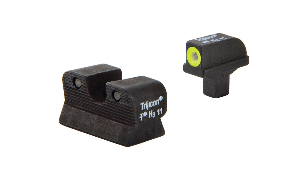 Trijicon - 1911 Colt Cut - HD Night Sight Set - Yellow Front Outline