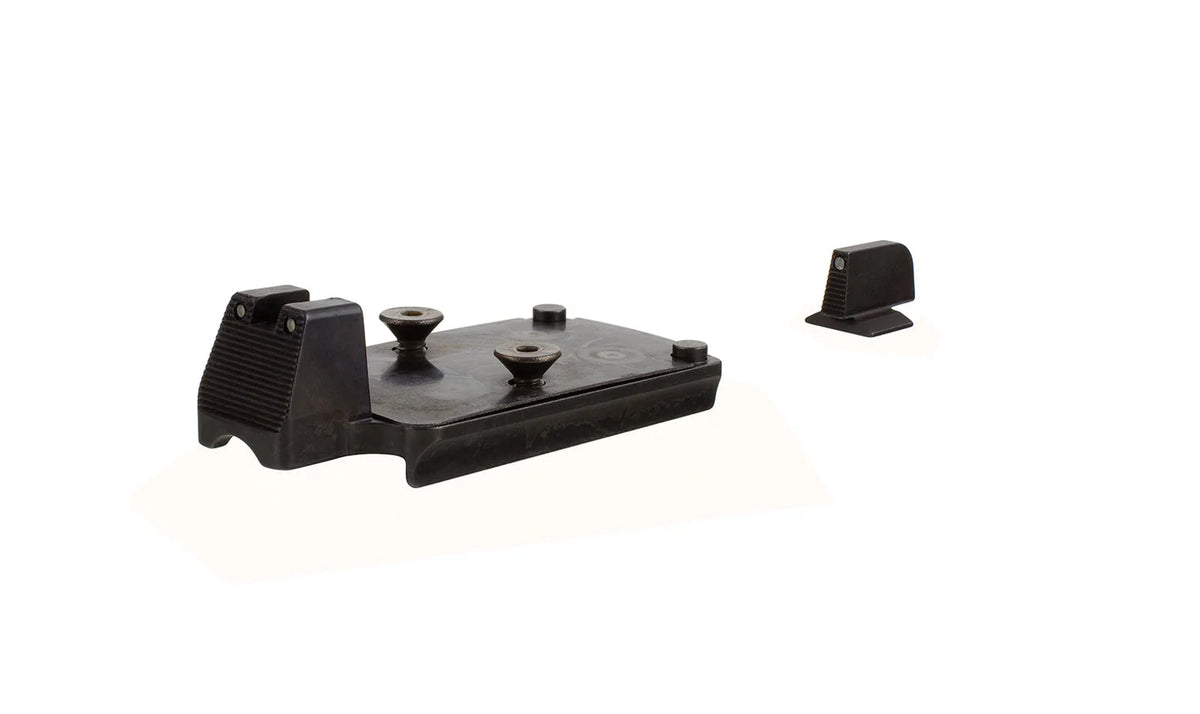 Trijicon - 1911 RMR Mount w/Integrated Night Sight Set - Black Front/Black Rear Outline