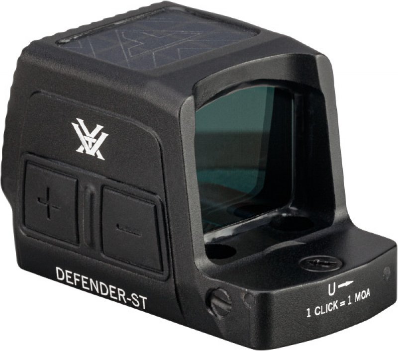 Vortex - Defender-ST - Enclosed Solar Red Dot - 3 MOA - Auto shutoff multi reticle