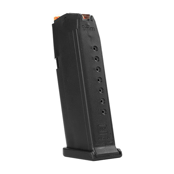 Glock - Magasin till Glock 19 - 9 mm - 10 rds - Orange