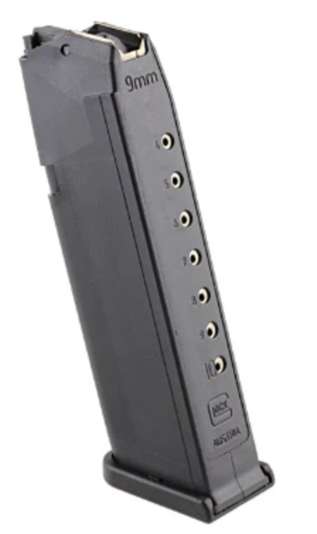 Glock - Magasin till Glock 17 - 9 mm - 10 rds