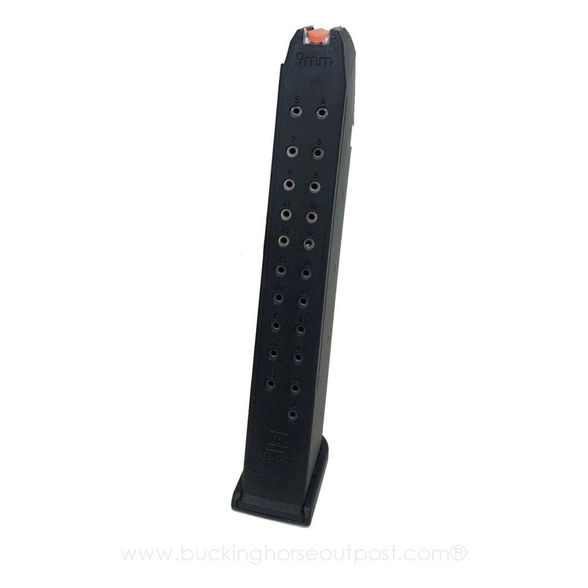 Glock - Magasin till Glock 17 - 9 mm - 24 rds - Orange
