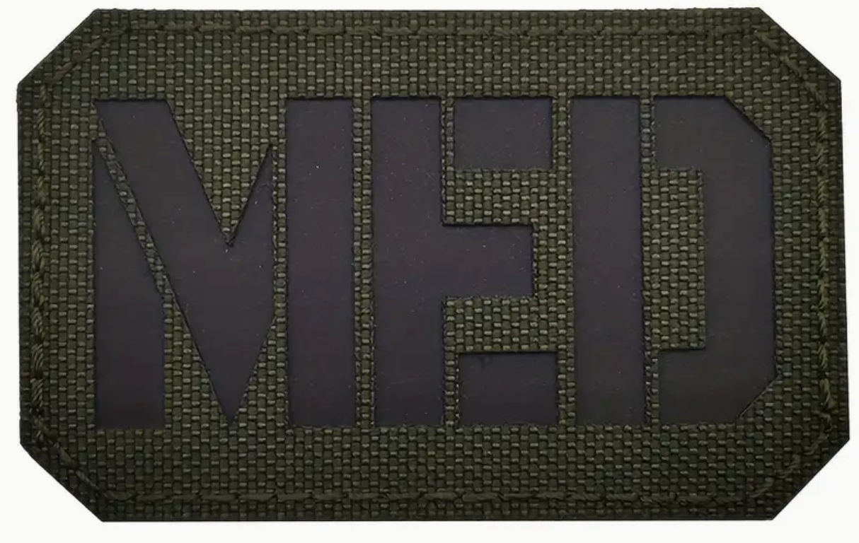 Med - Grön/Svart - Patch