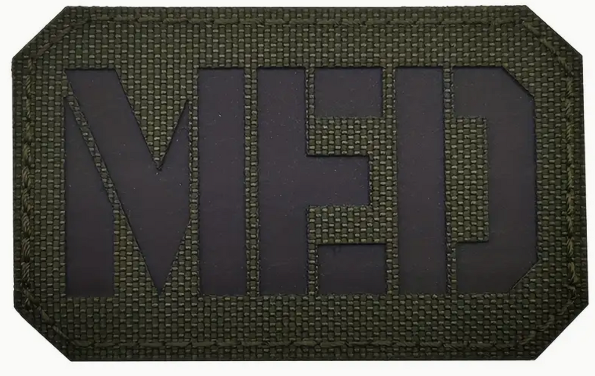 Med - Grön/Svart - Patch