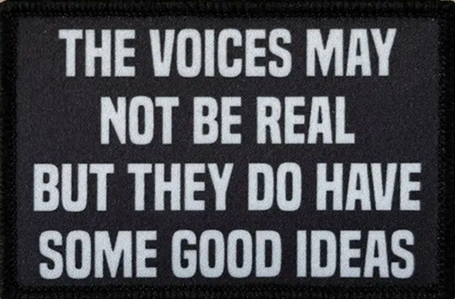 The voices may not be real but they do have some good ideas - Patch