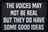The voices may not be real but they do have some good ideas - Patch