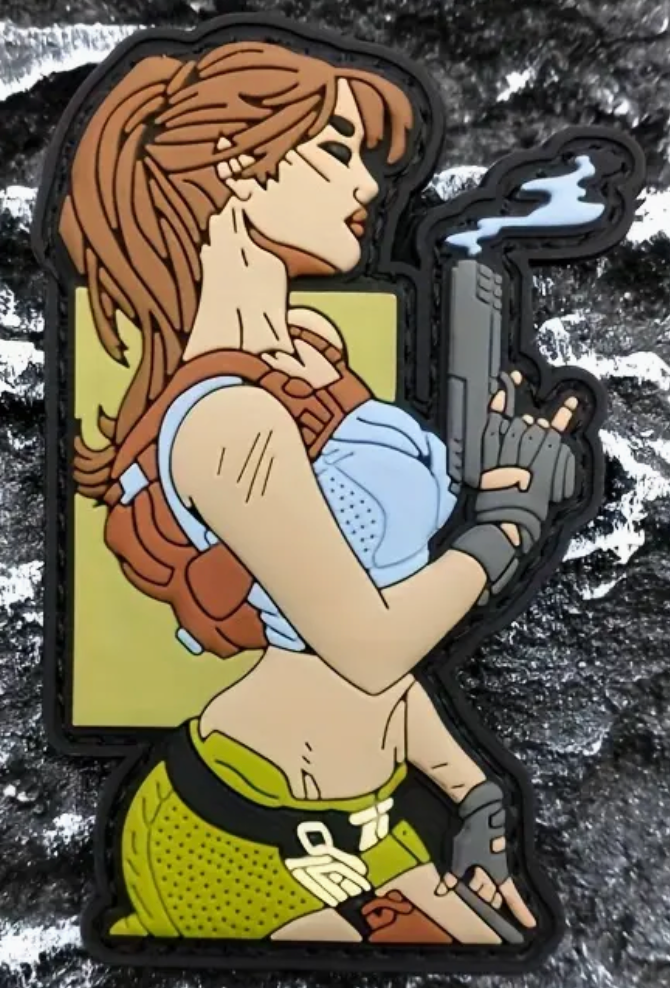 Girl with pistol - Patch