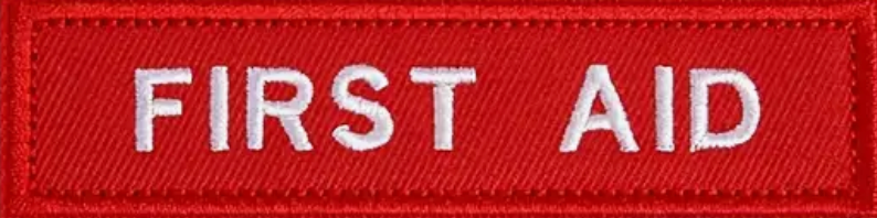 First Aid - Röd/vit- Patch