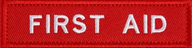 First Aid - Röd/vit- Patch