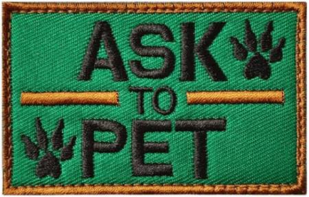 Ask to Pet - Brun/Grön - Patch