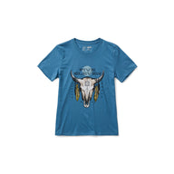 5.11 Women's Cattle Skull S/S Tee i Diplomat, kortärmad dam-T-shirt med cattle skull-motiv