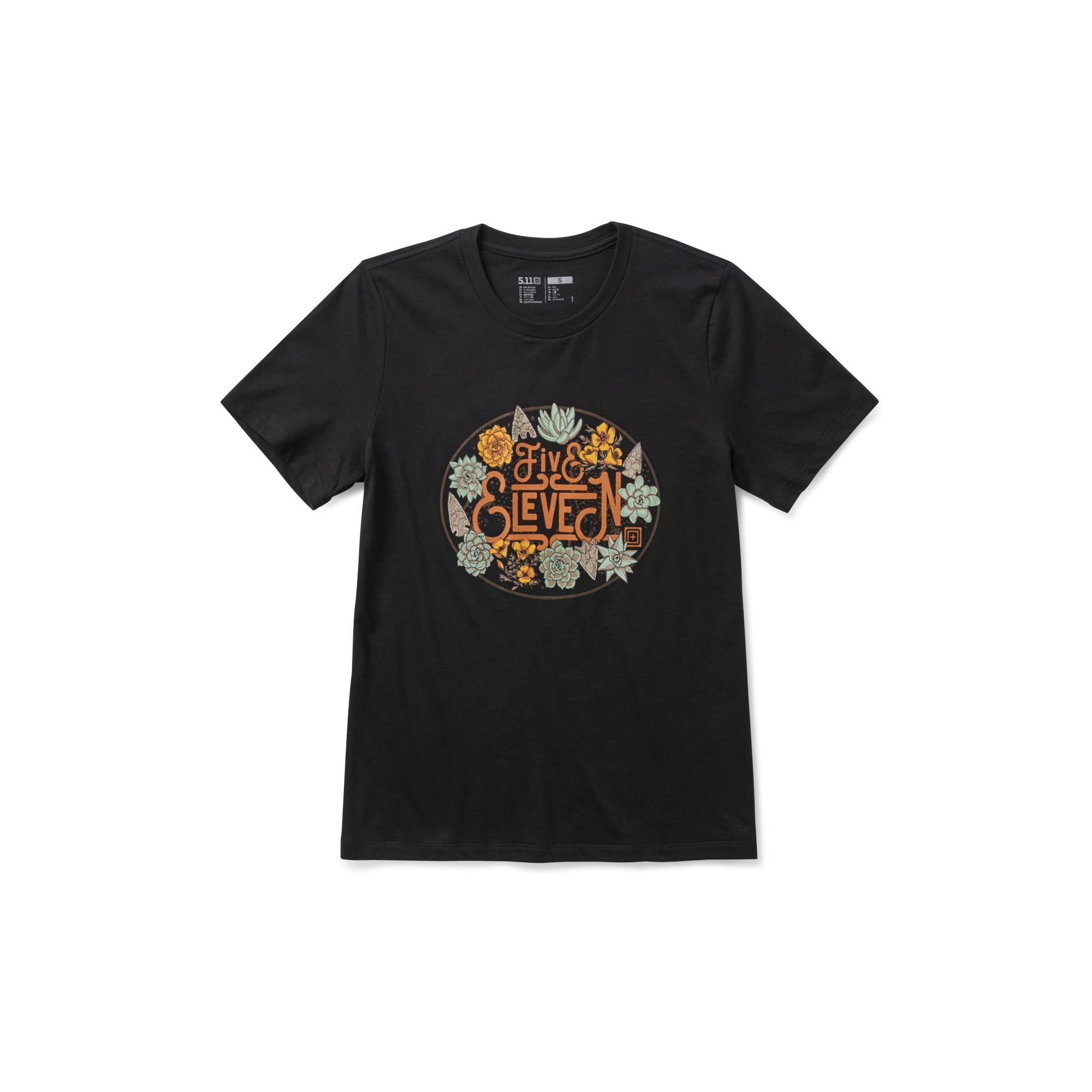5.11 Women's Desert Floor kortärmad T-shirt i Black.