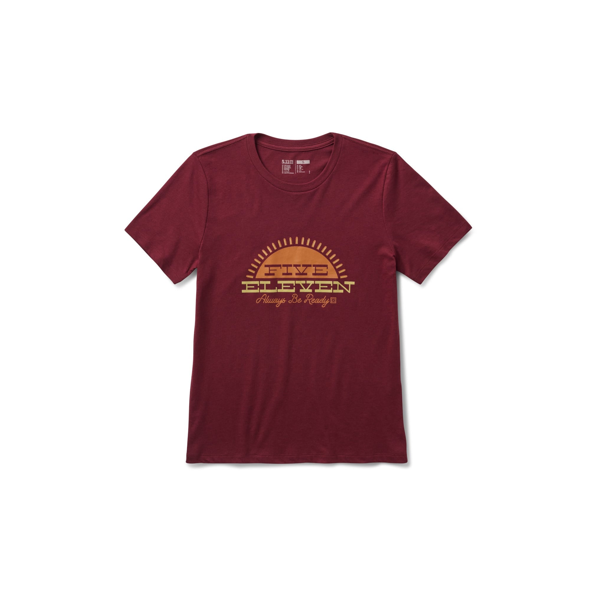 5.11 Women's Shooters Sunset kortärmad T-shirt i Burgundy
