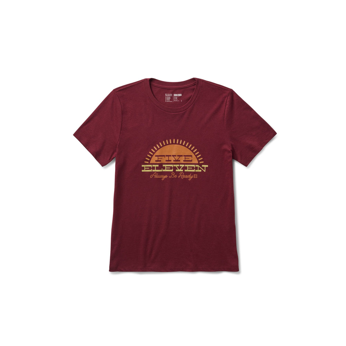 5.11 Women's Shooters Sunset kortärmad T-shirt i Burgundy