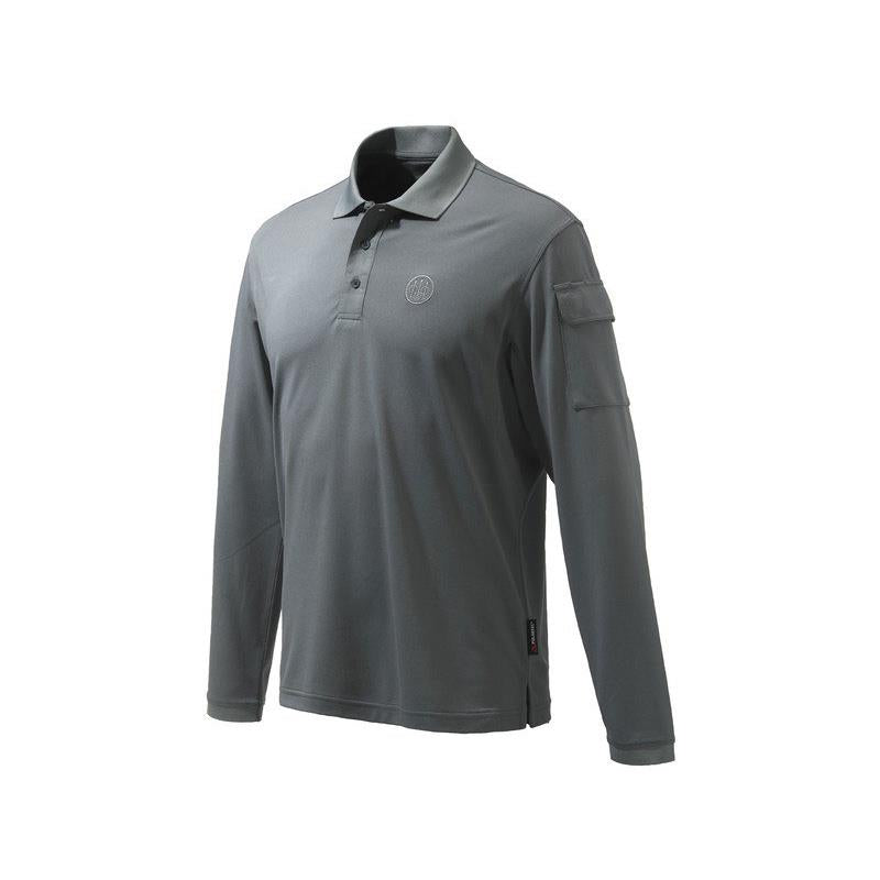 Beretta - Miller Polo Long Sleeves - Smoked Pearl
