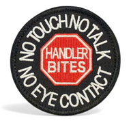 No Touch – No Talk – No Eye Contact - Röd/Vit/Svart - Patch