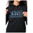 5.11 Women's Frame Hoodie för dam i Black visad framifrån