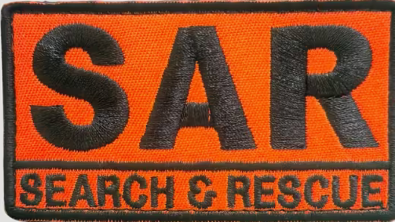 SAR - Search and Rescue - Orange - Patch