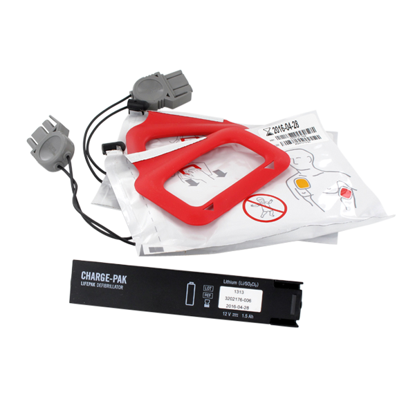 Stryker - Chargepak inkl. 2 par elektroder till Lifepak CR plus