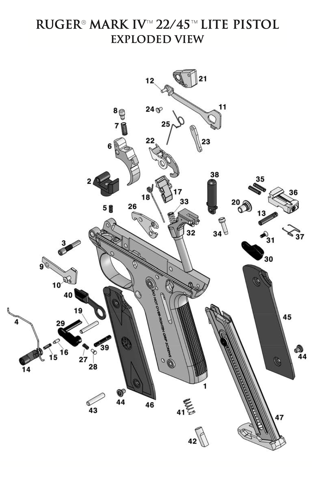Ruger - MKIV 22/45- Trigger Pivot - #4