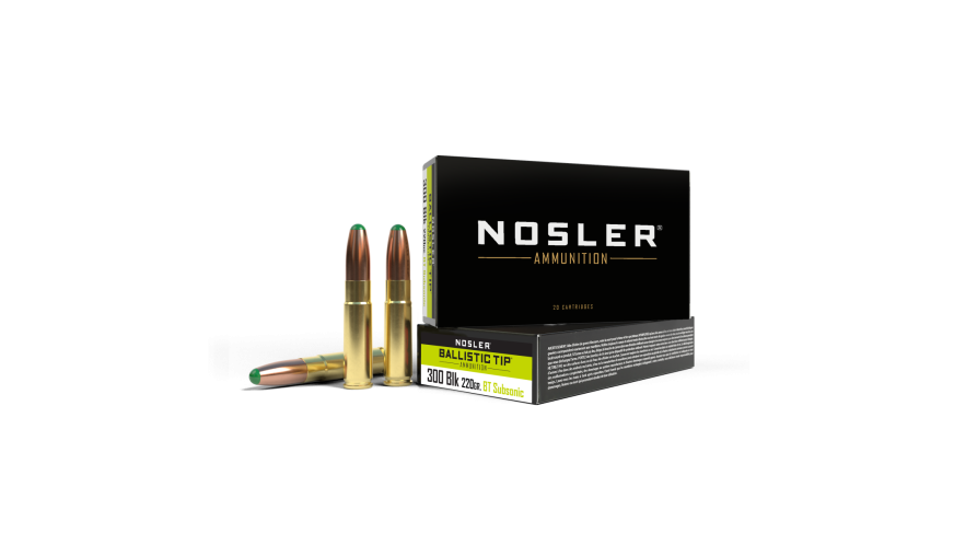 Nosler - Ballistic Tip Hunting - Suppressor Ready - 300 Blackout - 220g - BT RN - 20/ask