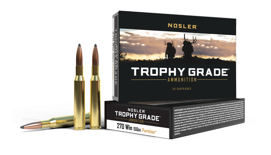 Nosler - Trophy Grade Ammunition - 270 Win - 150g - PT SP - 20/ask
