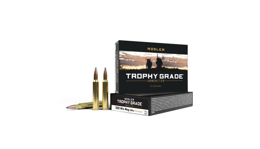 Nosler - Trophy Grade Ammunition - 300 Win Mag - 180g - PT SP - 20/ask