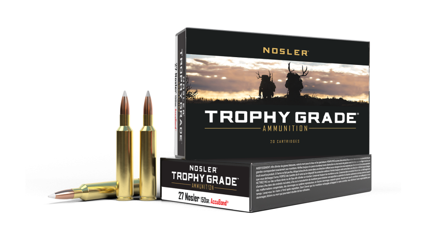 Nosler - Trophy Grade Ammunition - 27 Nosler - 150g - AB - 20/ask
