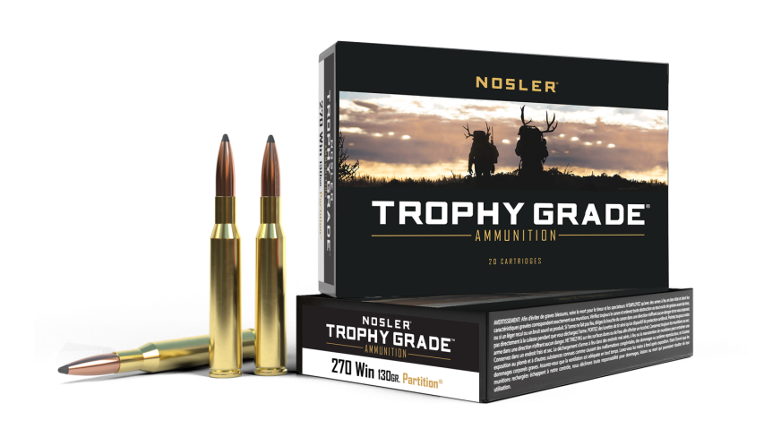 Nosler - Trophy Grade Ammunition - 270 Win - 130g - PT SP - 20/ask