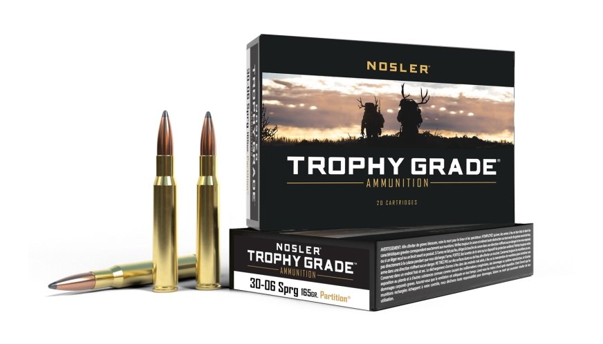 Nosler - Trophy Grade Ammunition - 30-06 Sprg - 165g - PT SP - 20/ask