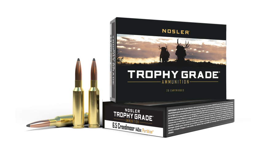Nosler - Trophy Grade Ammunition - 6.5mm Creedmoor - 140g - PT SP - 20/ask