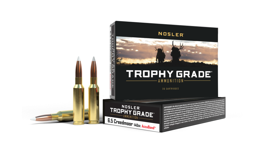 Nosler - Trophy Grade Ammunition - 6.5mm Creedmoor - 140g - AB SP - 20/ask