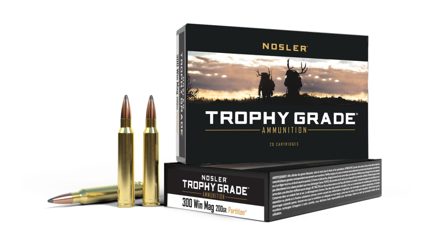 Nosler - Trophy Grade Ammunition - 300 Win Mag - 200g - PT SP - 20/ask