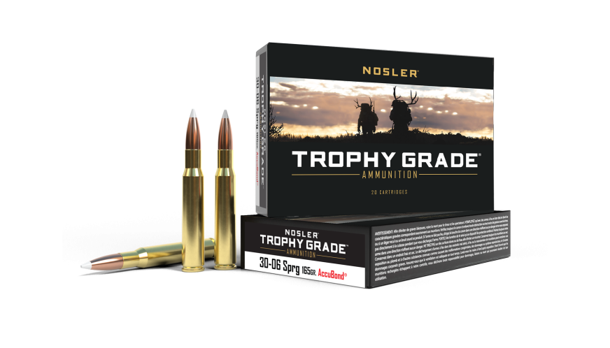 Nosler - Trophy Grade Ammunition - 30-06 Sprg - 165g - AB SP - 20/ask