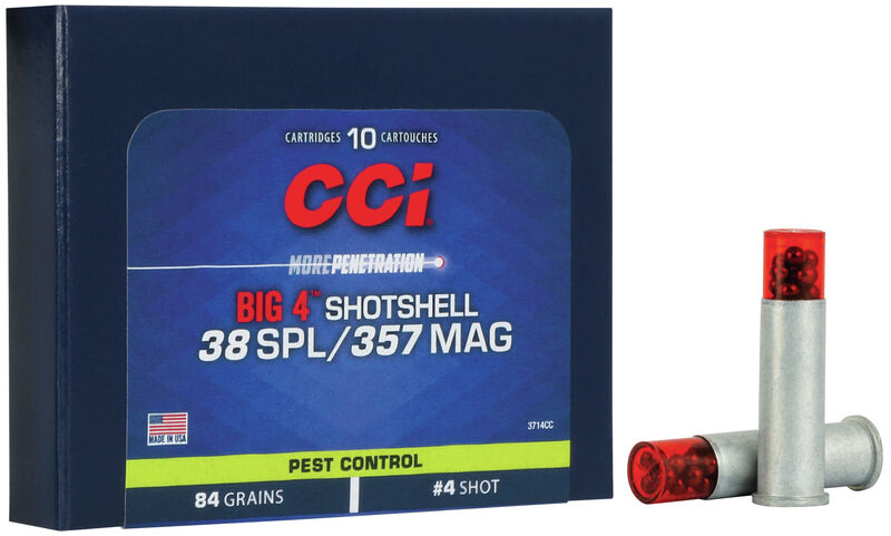 CCI - Pest Control Shotshell - .38 SPL/357 Mag - 4 Shot - 10/Box