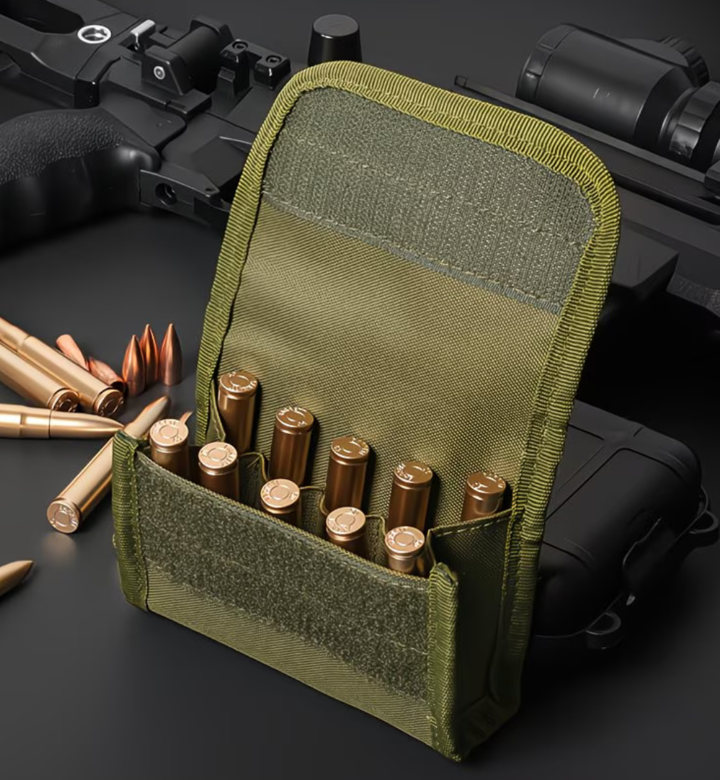 10-Rounds Ammunitionsväska med MOLLE-system - Grön