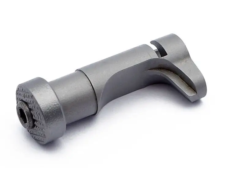 Eemann Tech - Magazine Catch with Extended Button for 1911 - Silver